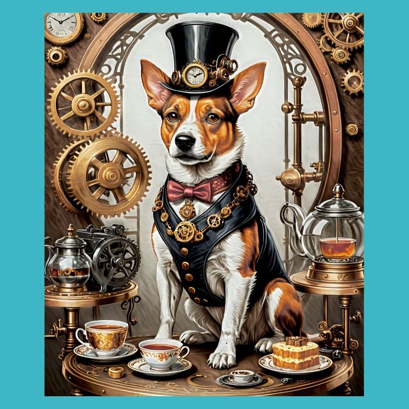 Corgi Steampunk Aristocrate Corgi Steampunk