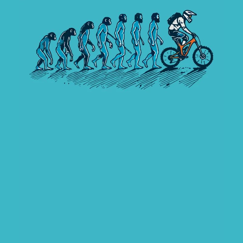 Évolution de l’homme au cycliste