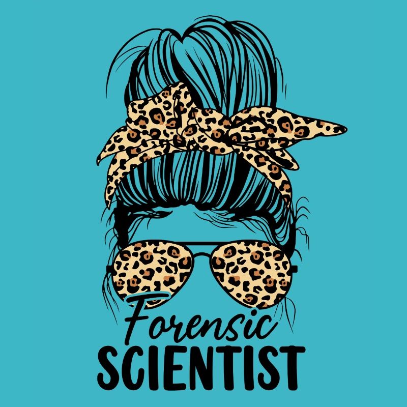 Forensiker Messy Bun Leopard Forensik