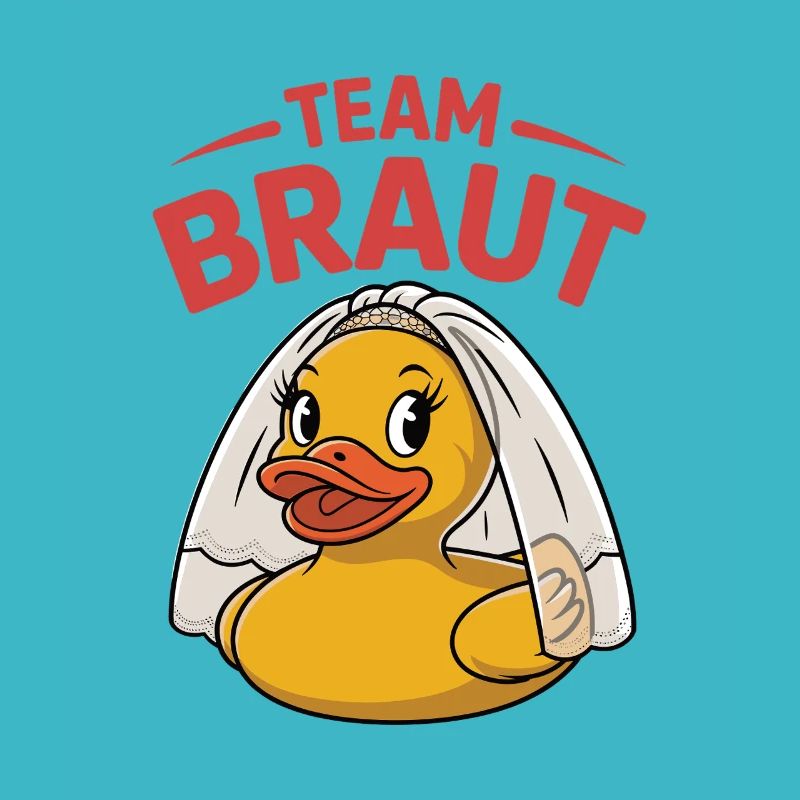 Canard en caoutchouc Team Bride