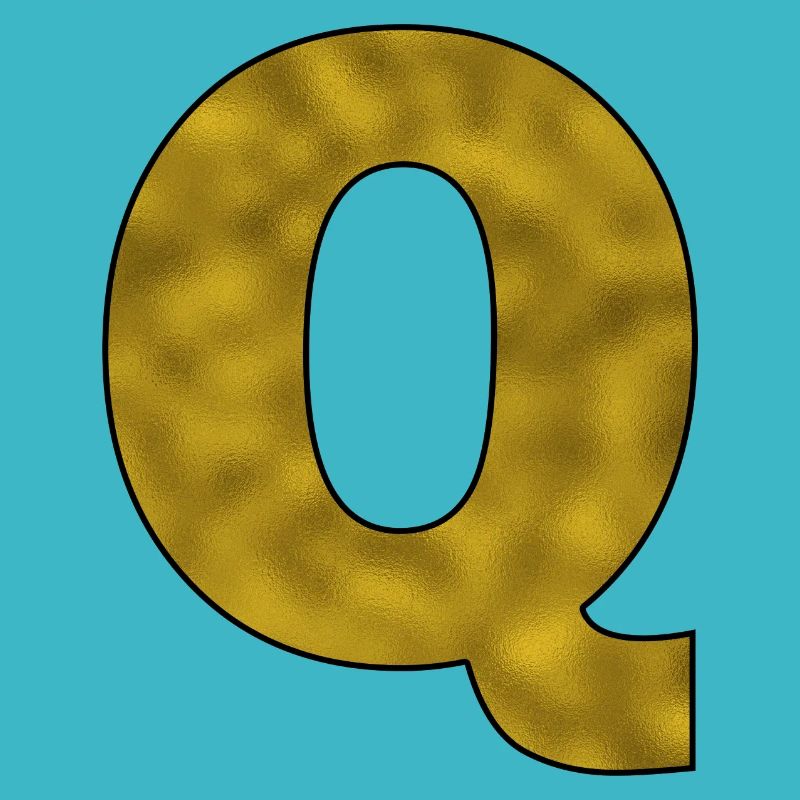 Letter Q Gold