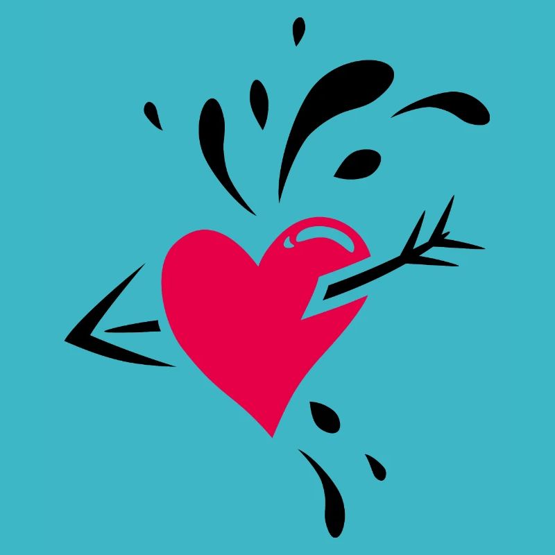 Heart with an arrow through it