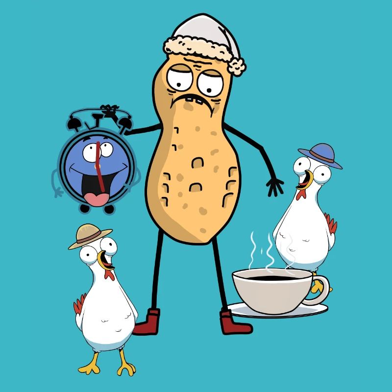 Peanut Early Riser Late Riser Morning Grouch