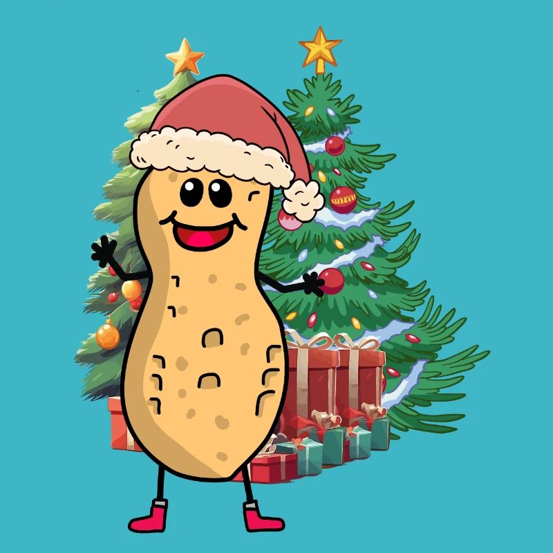 Peanut Christmas Tree Christmas Child Kids Nut