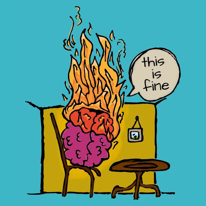 Burning Brain Meme C’est bien de dire