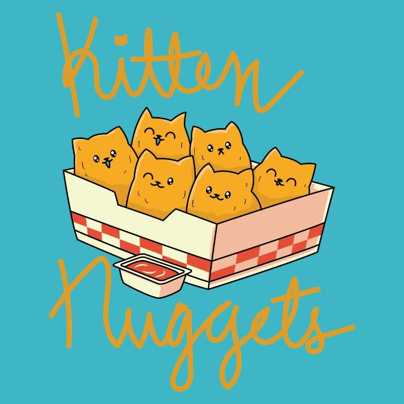 Chaton Nuggets Drôle de Chat