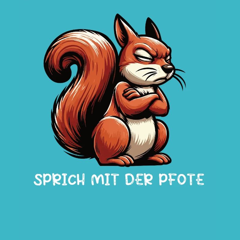 Sprich mit der Pfote Eichhörnchen Eichhorn Nager