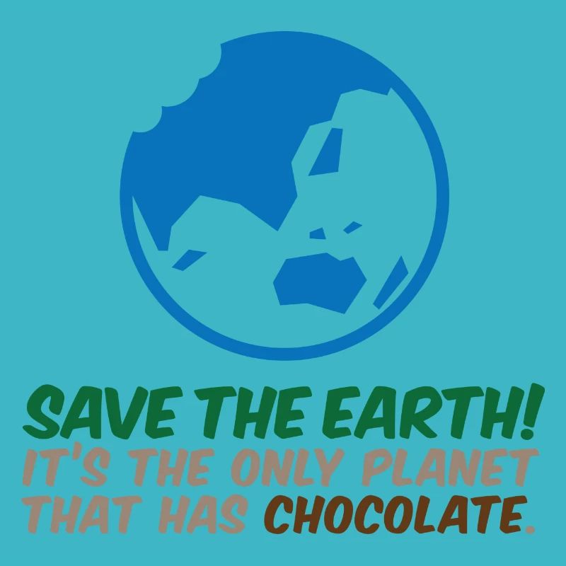Sauver la planète. Il est chocolat!