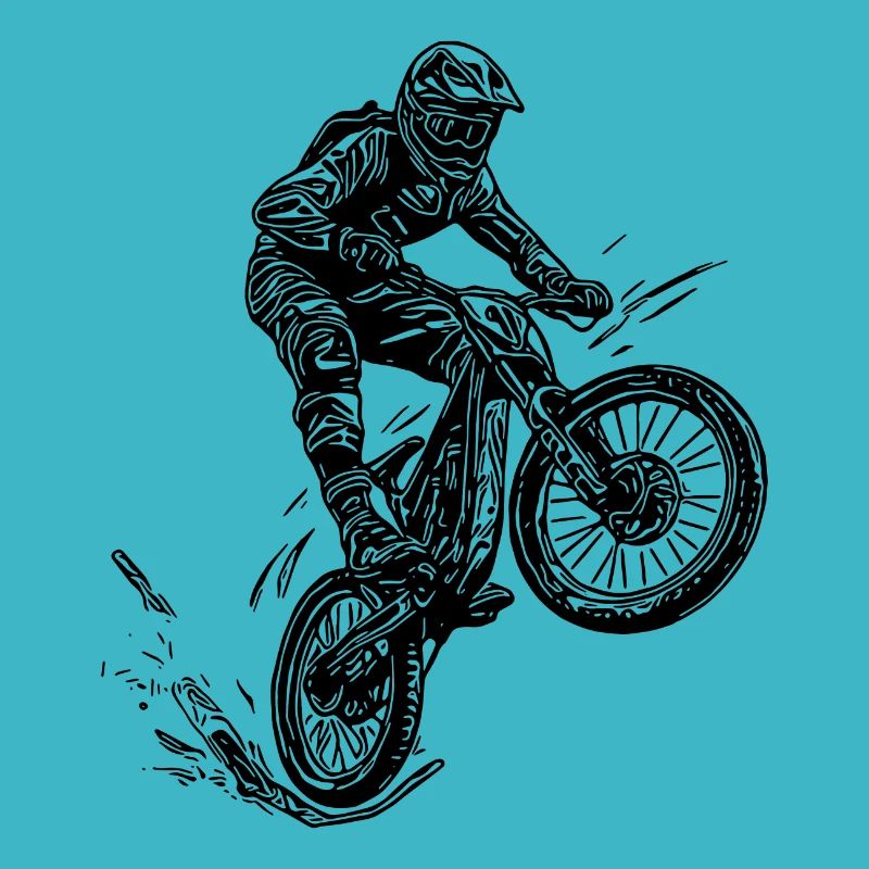 Cooler Radfahrer Mountainbiker