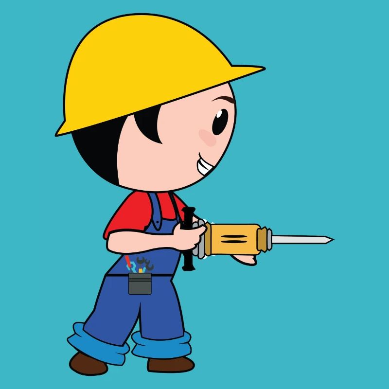 construction worker bauarbeiter strassenbau tierfb