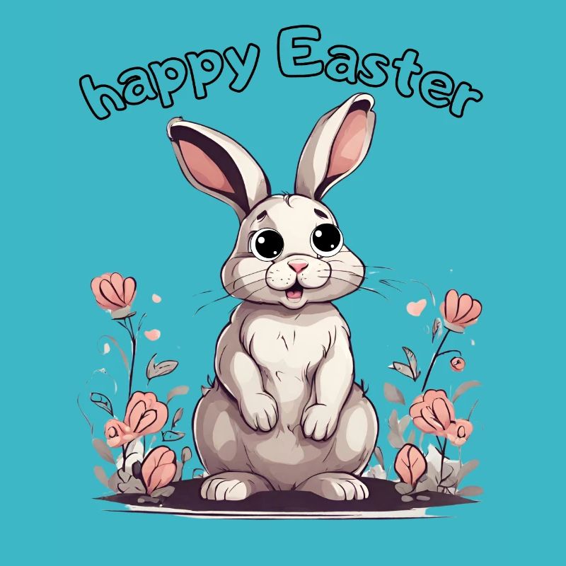 happy easter rabbit