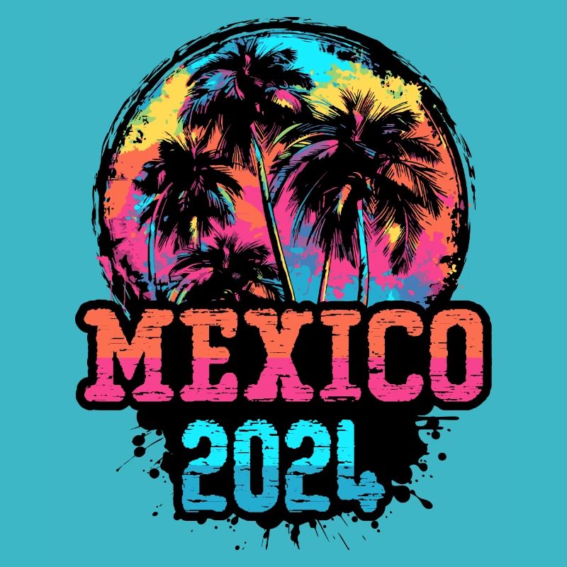Mexico 2024 Team Palm Trees Multicolored