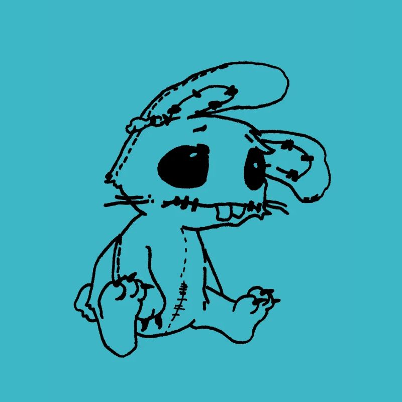 Sad Rabbit - funny emo bunny