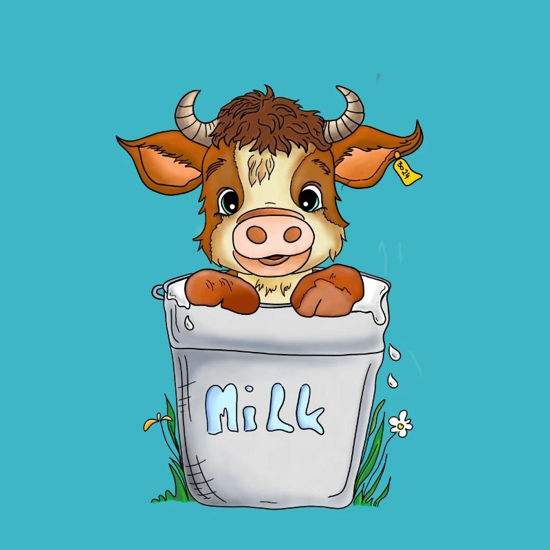 Cheerful cow