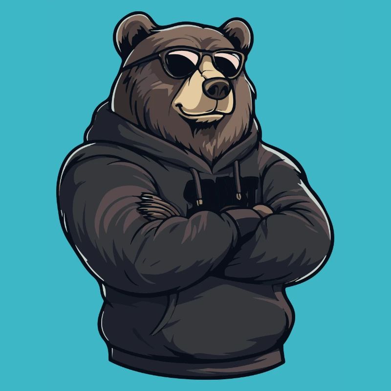 Bär Comic Braunbär