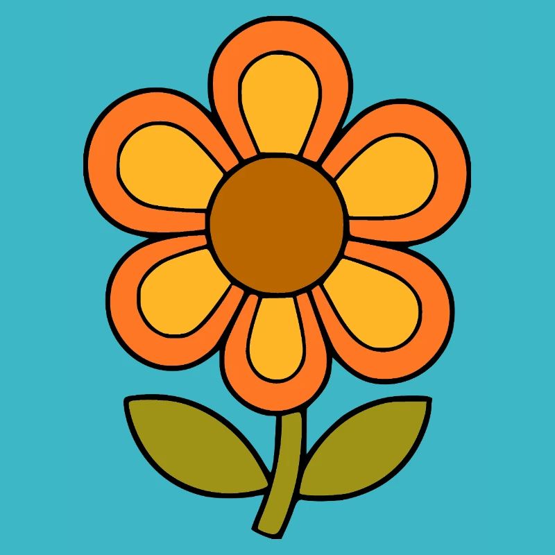 70s flower pattern retro flowerpower