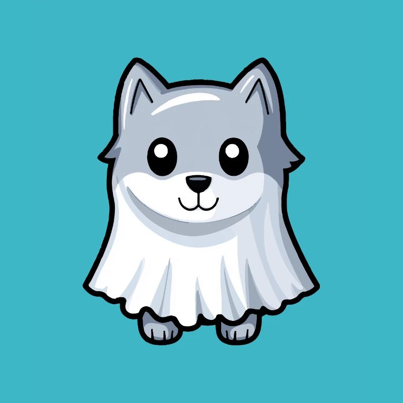 Wolf Halloween Comic Geist