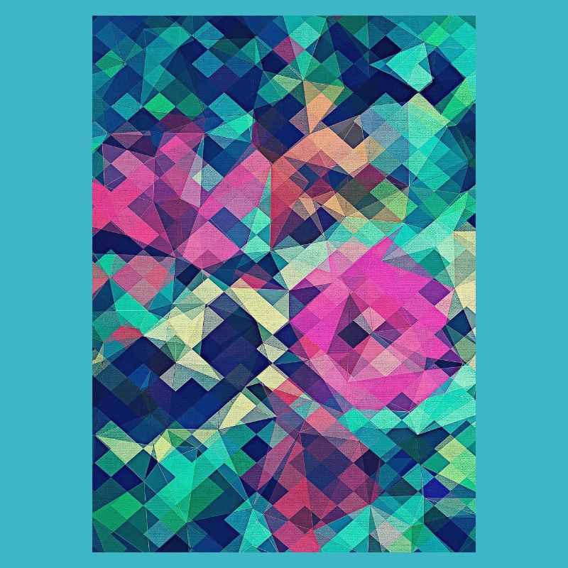 Abstract Rose (Colorful Pattern) Art - Phone Case