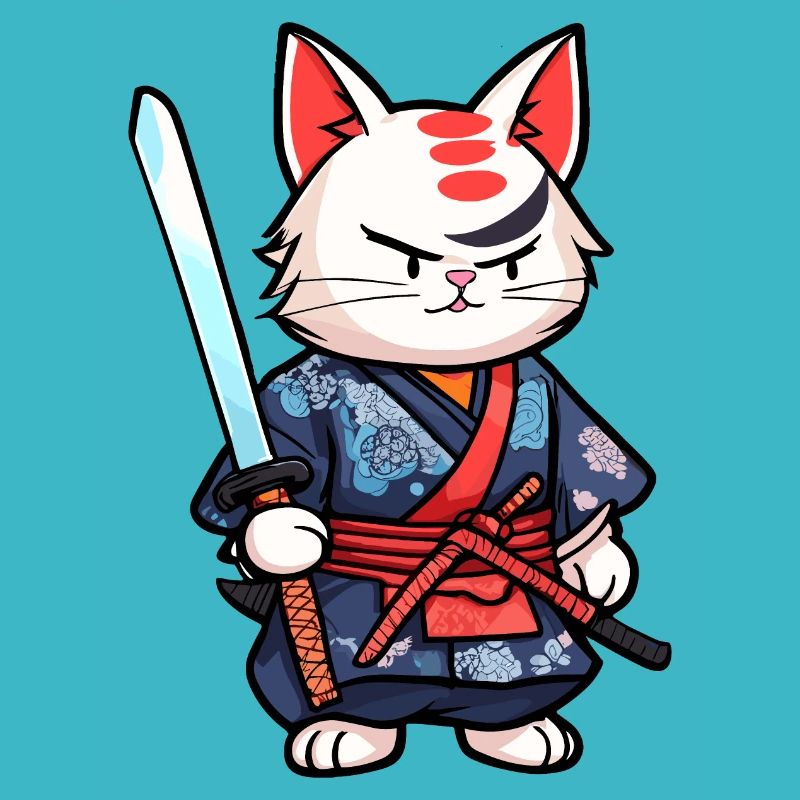 Chat samouraï #25