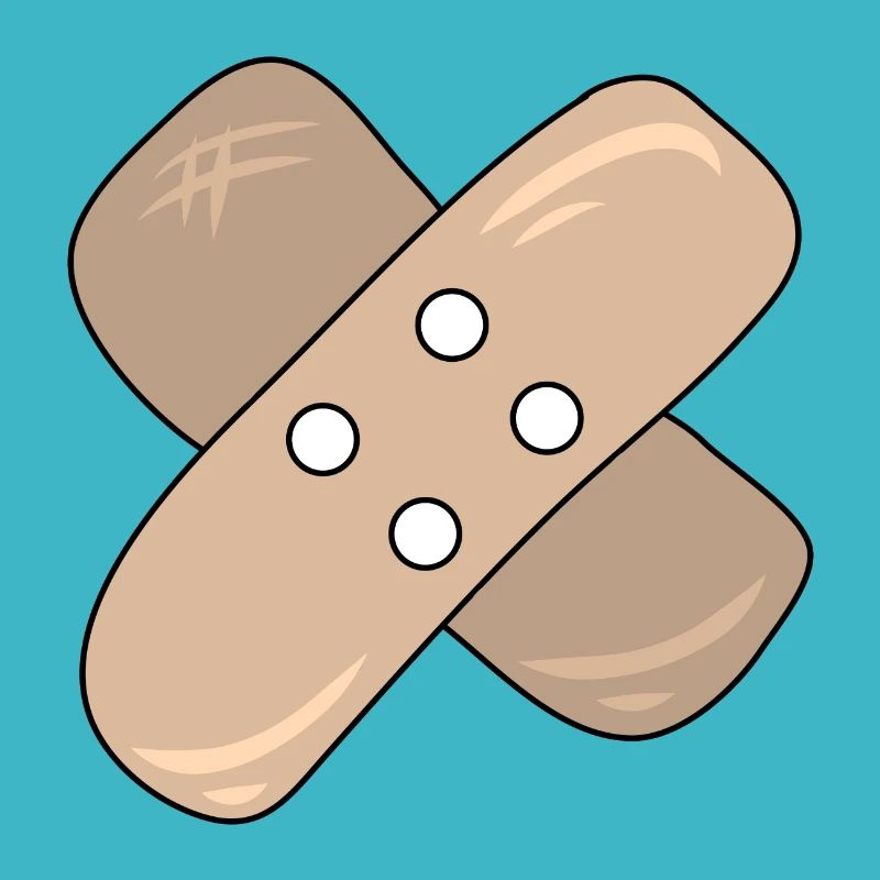 Patch, blessure, blessure, guérison, idée cadeau