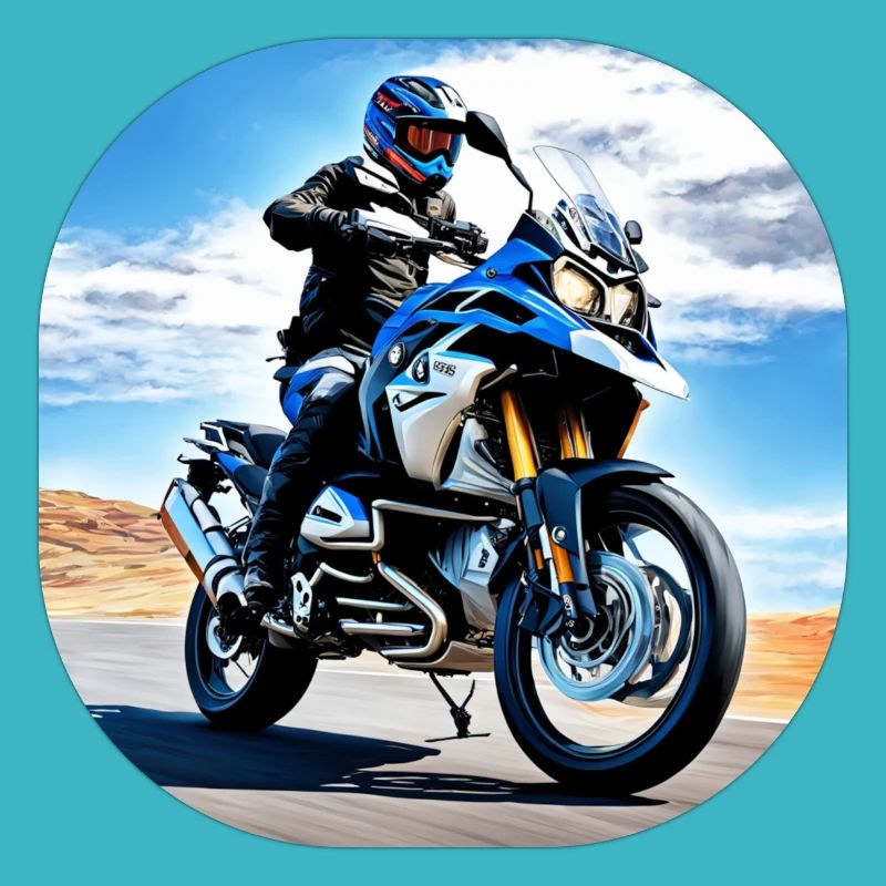 Motorcycle under blue sky