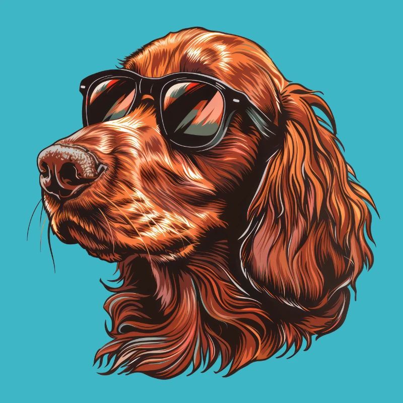 Irish Setter, Irish Red Setter, Dog