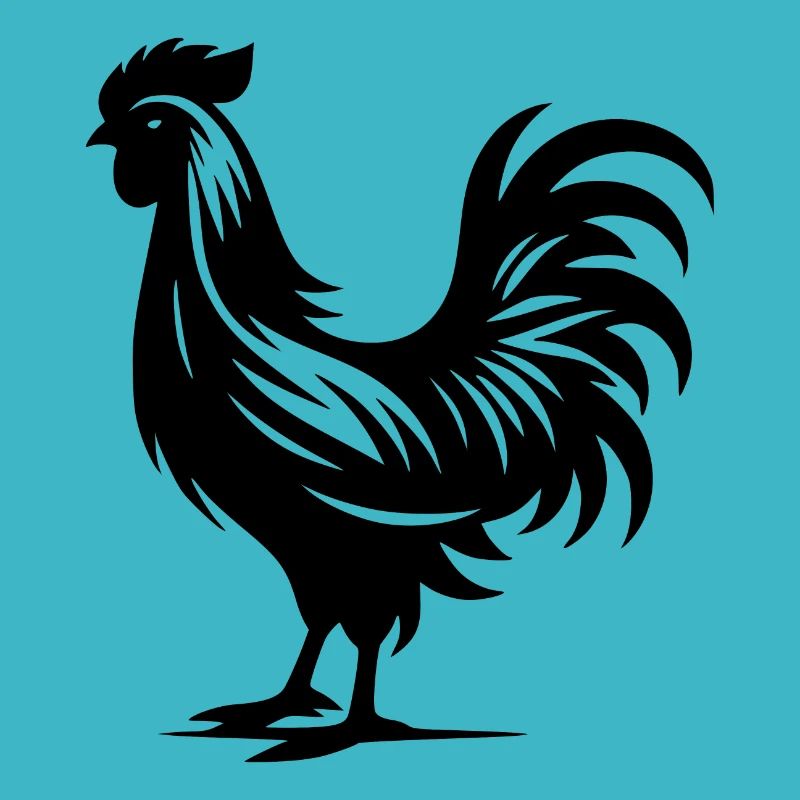 Cute Rooster Pedigree Large Plumage