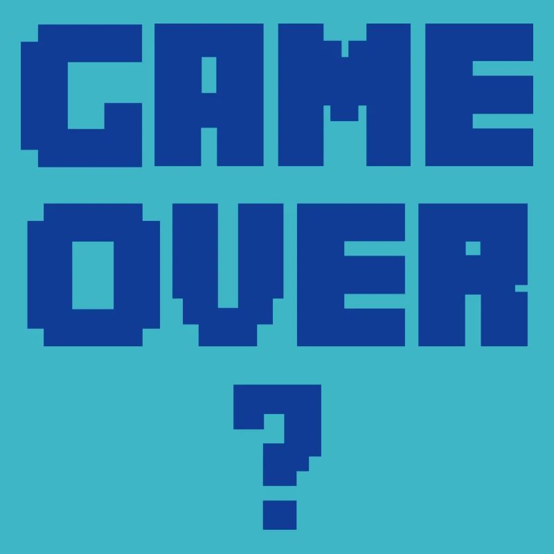 GAME OVER bleu