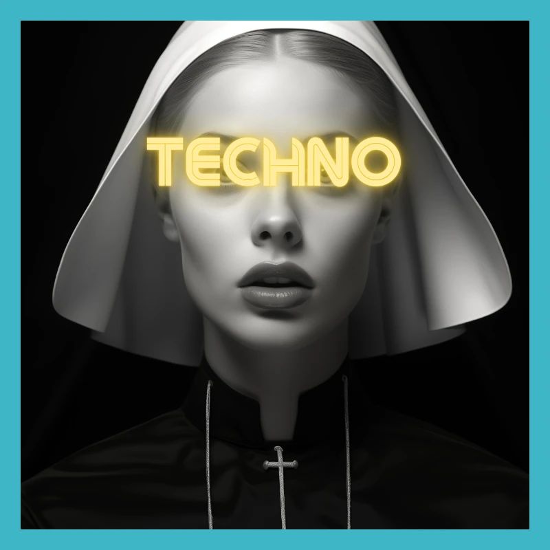 Sweet Techno Nun - Rave Design