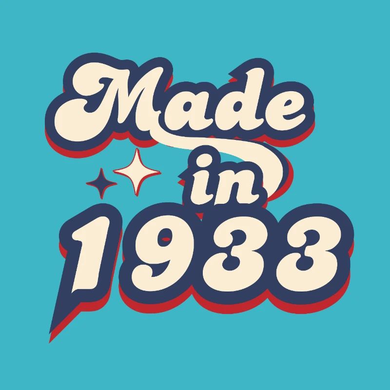 Made in 1933 retro