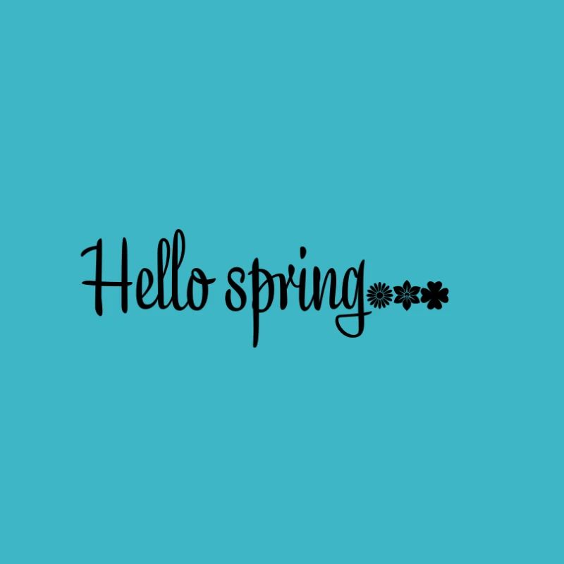 Hello spring Design Unisex
