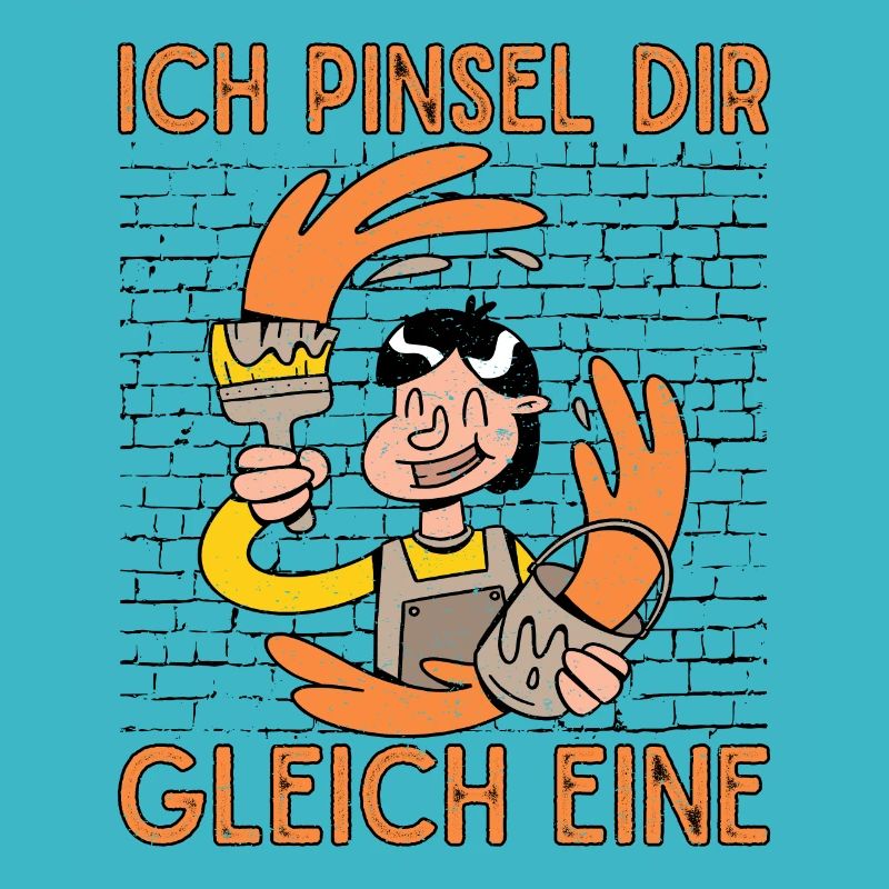 Maler Ich Pinsel dir Gleich Eine Malermeister Idee