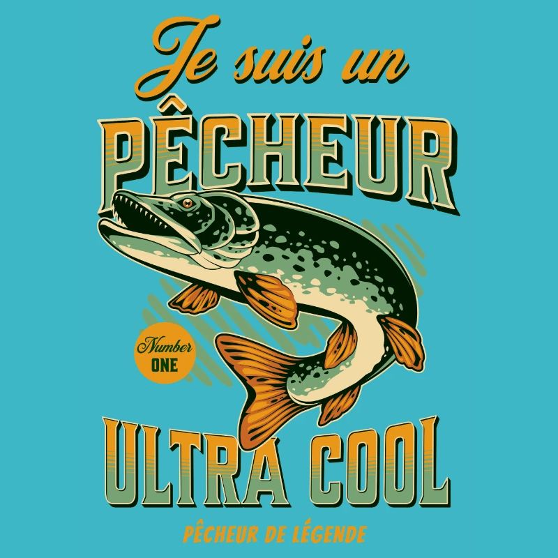 Cadeau pêche ,je suis un pêcheur cool