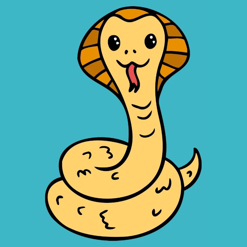 mignon serpent comique rieur