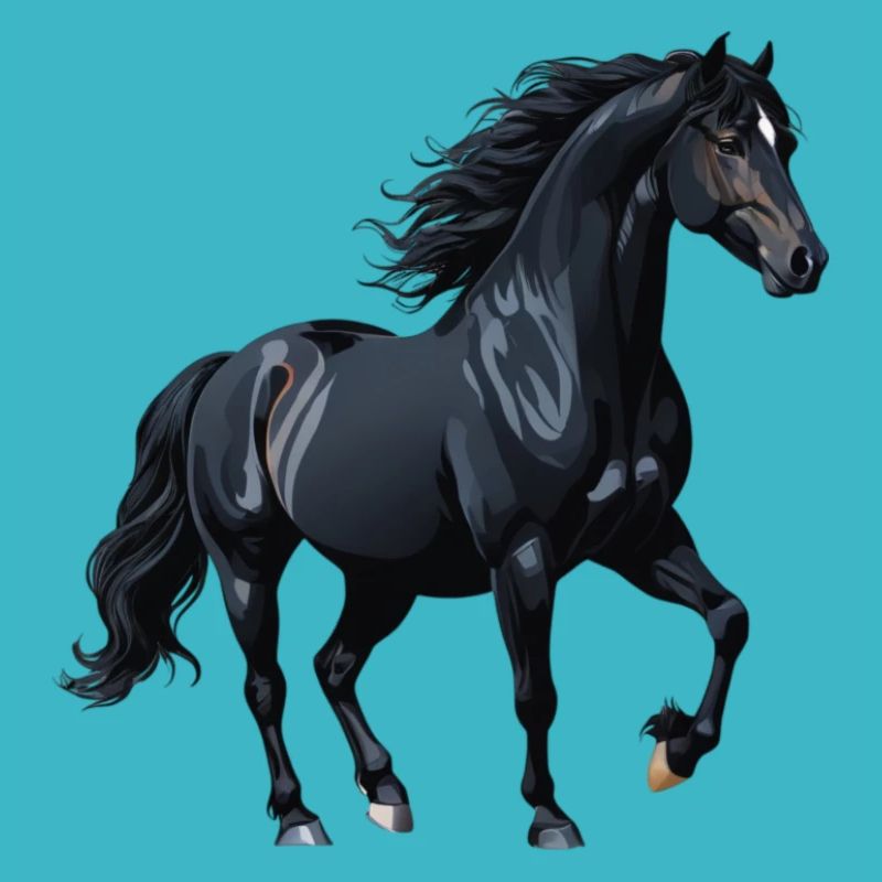 Schwarz Stallion Silhouette