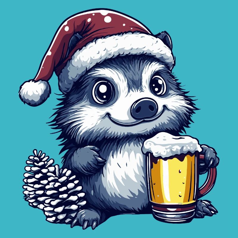 Hérisson Bière Noël