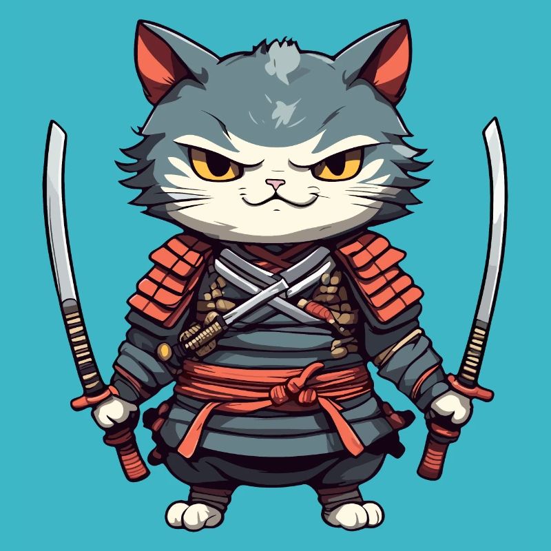 Chat samouraï #35