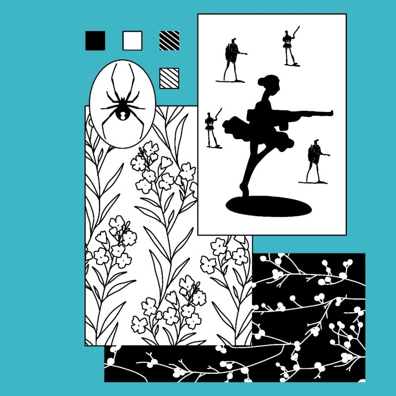 Scrapbooking black widow