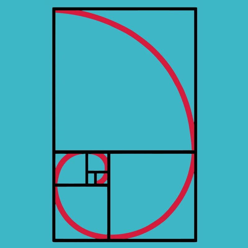 Fibonacci golden ratio type curve
