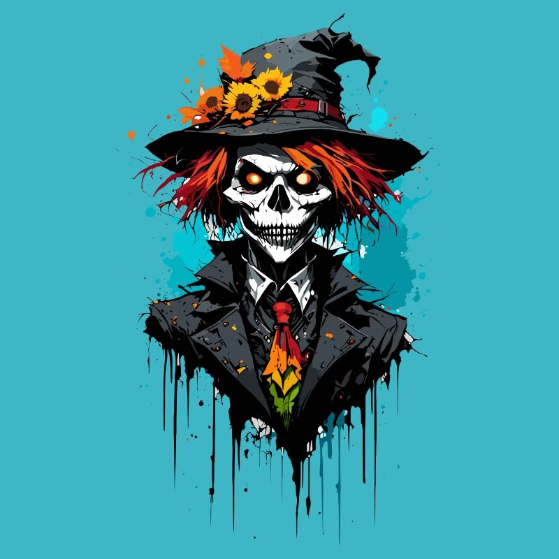 Vogelscheuche / Erntehelfer / Maisfeld / Feld