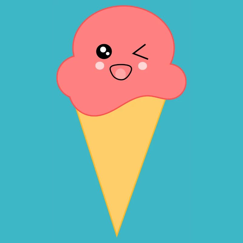 Eis Eiscreme Erdbeereis