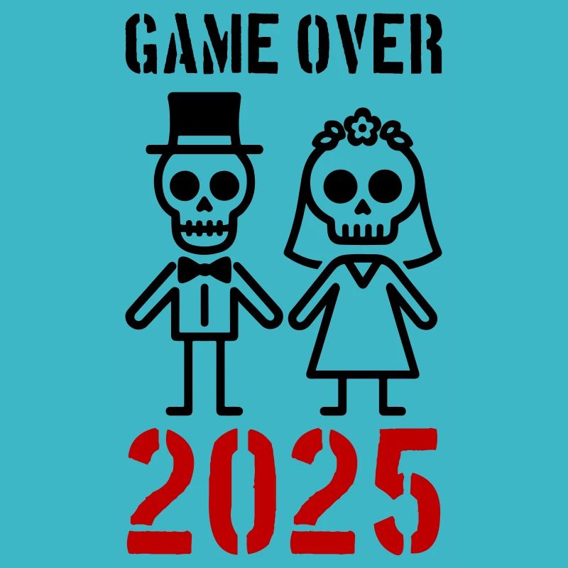 Game Over 2025 Hochzeit Ehepaar