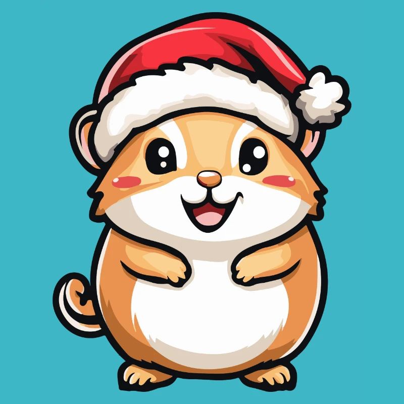 Hamster Christmas Cute