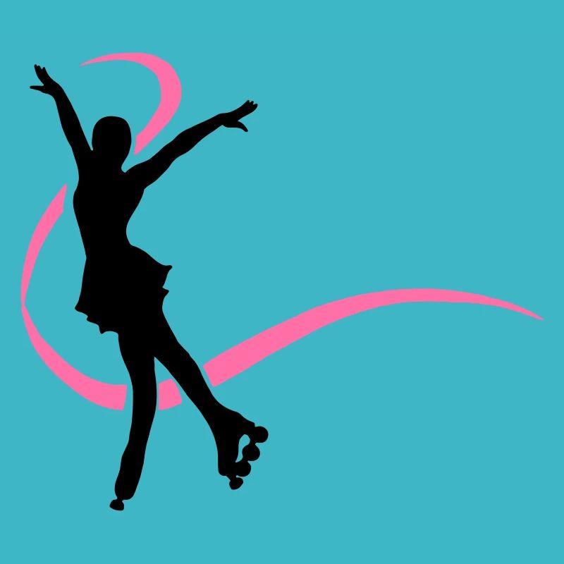 Silhouette patineuse inline