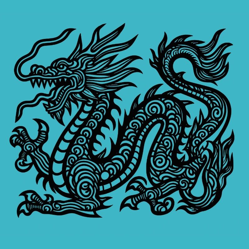 Dragon chinois - Année du dragon