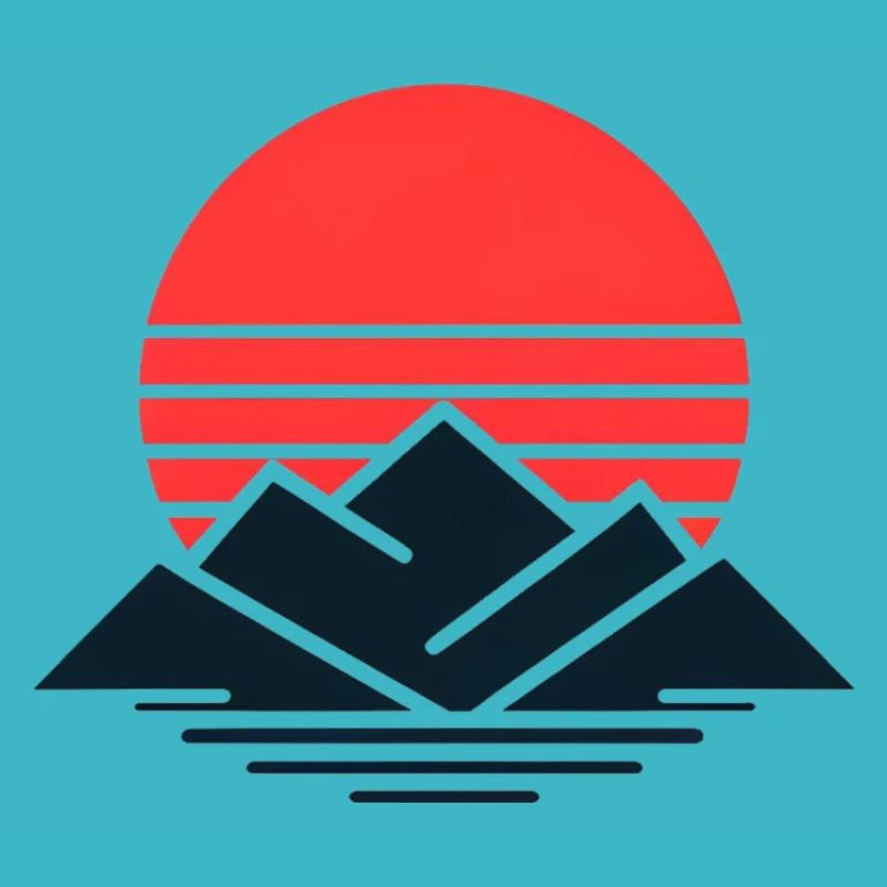 Striped Sunset Peaks