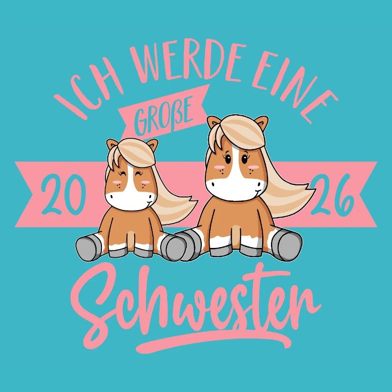 Ich werde große Schwester – Pony Mädchen Baby