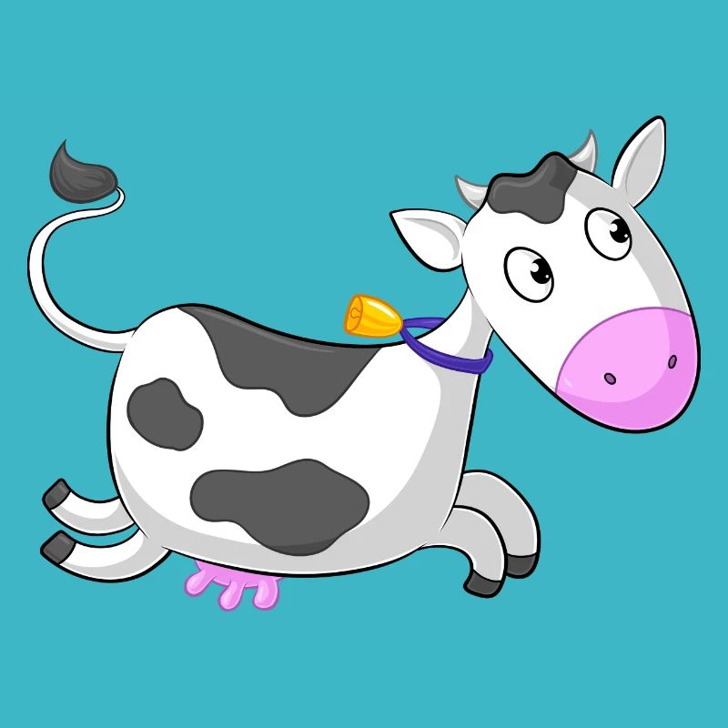 Galloping comique de vache