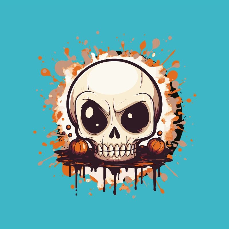 Kürbisskull Splash