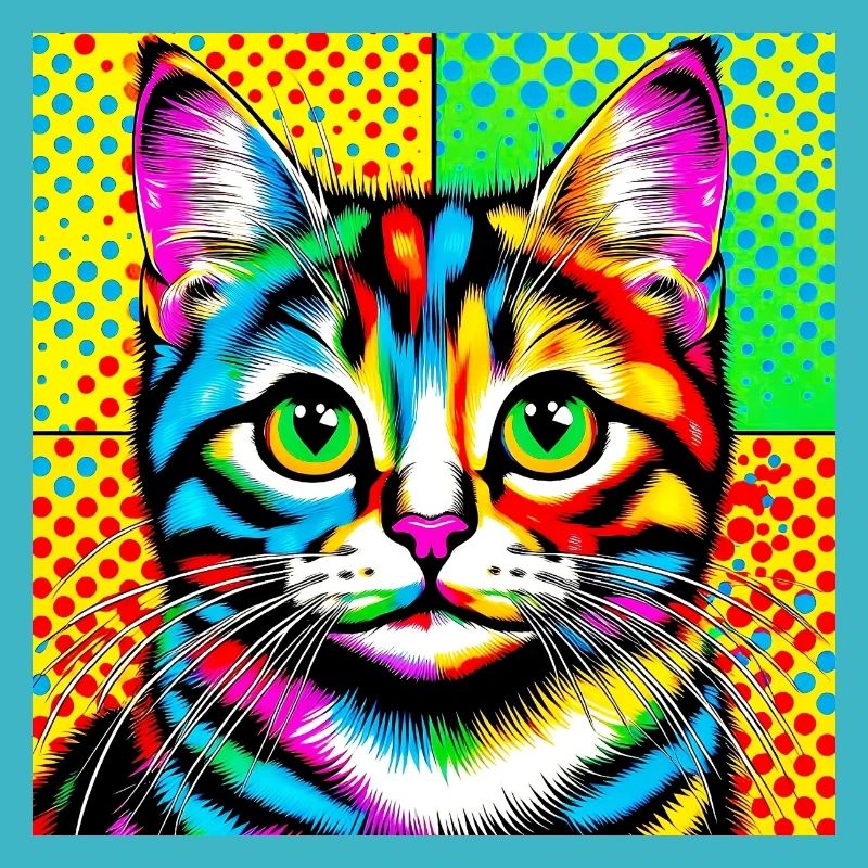 Cat Pop Art